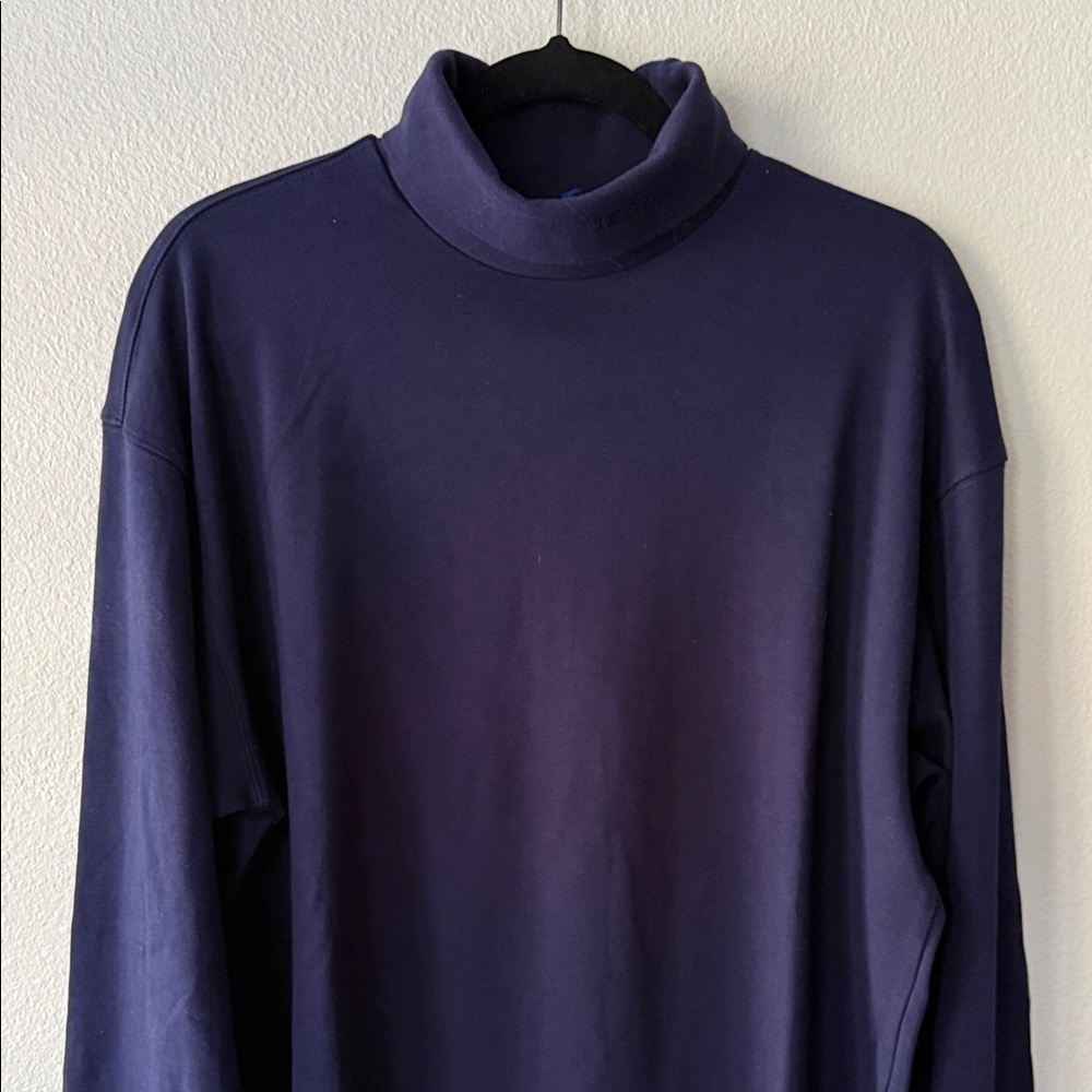 Men's Navy Blue Turtleneck Sweater